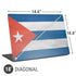 Cuban Flag Distressed Universal Laptop 18in (14.6 x 10.6in) Skin